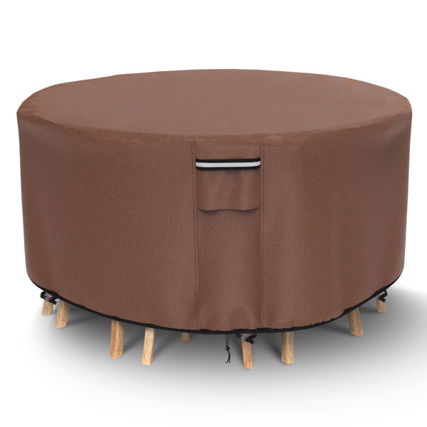 Rebrilliant Waterproof Outdoor Patio Furniture Covers for Round Table